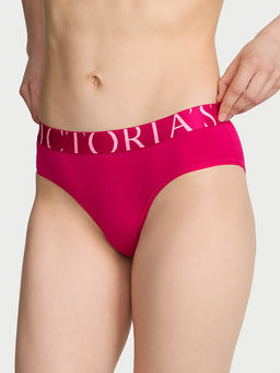 Victoria's Secret - Women Pink Exploded Logo Cotton Hiphugger Brief Panty