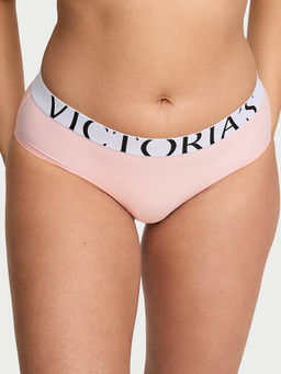 Victoria's Secret - Women Pink Exploded Logo Cotton Hiphugger Brief Panty