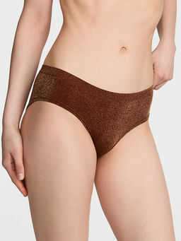 Victoria's Secret - Women Brown Seamless Shimmer Hiphugger Brief Panty