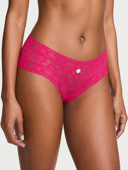 Victoria's Secret - Women Pink Self Design Cheeky Brief Panty