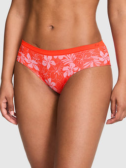 Victoria's Secret - Women Red Floral Seamless Hiphugger Brief Panty