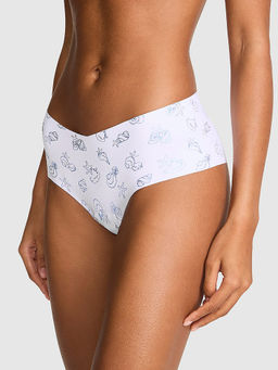Victoria's Secret - Women White Printed No-Show Hiphugger Brief Panty