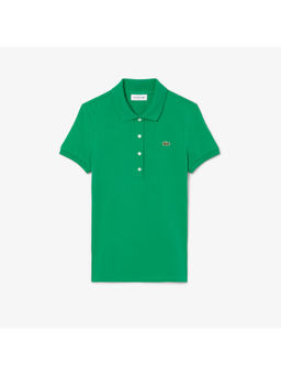 Lacoste - Slim Fit Stretch Cotton Jersey Green Polo T-Shirt