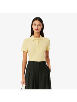 Lacoste - L.12.D Slim Fit Stretch Mini Pique Yellow Polo T-Shirt