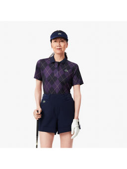 Lacoste - Regular Fit Uv Protect Golf Purple Polo T-Shirt