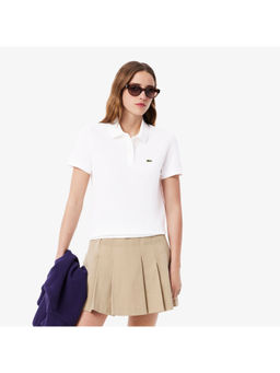 Lacoste - Regular Fit Supple Petit Pique White Polo T-Shirt