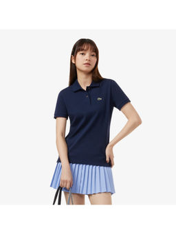 Lacoste - Regular Fit Supple Petit Pique Navy Blue Polo T-Shirt