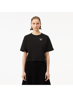 Lacoste - Cotton Logo Black T-Shirt