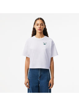 Lacoste - Cotton Logo White T-Shirt