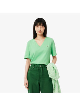 Lacoste - Relaxed Fit Soft Cotton V Neck T-Shirt