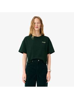 Lacoste - Casual Cotton Jersey Crop T-Shirt