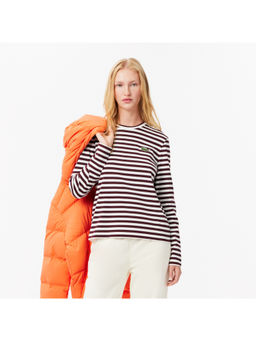 Lacoste - Long Sleeved Striped Cotton T-Shirt