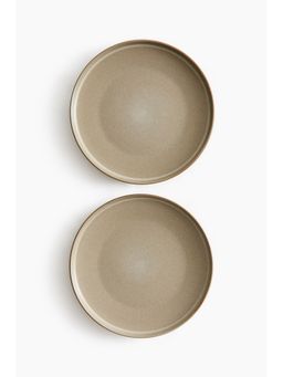 H&M - Beige 2-Pack Reactive-Glaze Dinner Plates