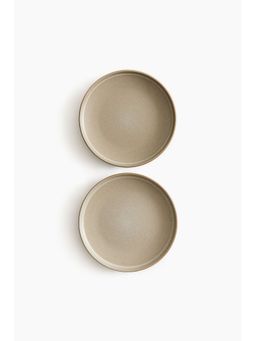 H&M - Beige 2-Pack Reactive-Glaze Starter Plates