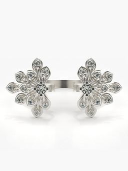 Valanova - Sterling Silver with White Gold Plated and Certified Lab Grown Diamond Ring 0.20Cts