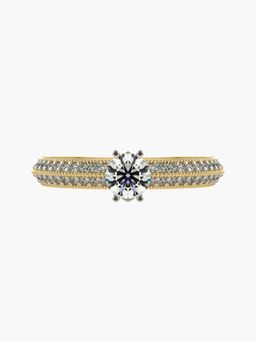 Valanova - Hallmarked 14K Gold and Certified Lab Grown Diamond Ring 0.60Cts
