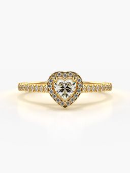 Valanova - Hallmarked 18K Gold and Certified Lab Grown Diamond Ring 0.50Cts