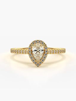 Valanova - Hallmarked 18K Gold and Certified Lab Grown Diamond Ring 0.51Cts