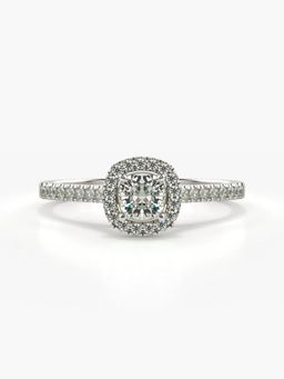 Valanova - Hallmarked 14K White Gold and Certified Lab Grown Diamond Ring 0.70Cts