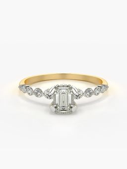Valanova - Hallmarked 18K Gold and Certified Lab Grown Diamond Ring 0.84Cts