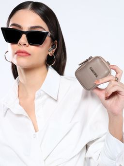 Sassora - Unisex Shockproof Protective Leather Case Cover For All Size Airpod Headset (S)