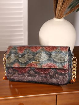 Sassora - Premium Animal Pattern Leather Women's Shoulder Bag (M)