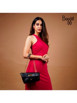 Baggit - Sette Small Black Baguette Handbag