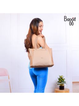 Enoki - Women Tote Bag Beige (M)