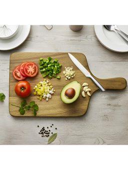 Kuber Industries - Wooden Chopping/Cutting Board for Kitchen Accessories – Brown