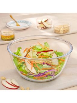 Borosil - Glass Mixing Bowl 1.7L, Microwave Safe, Made in India