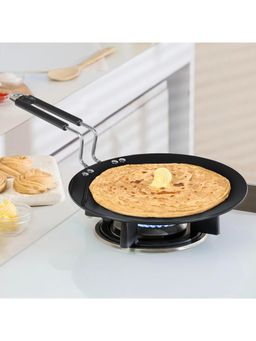 Borosil - Hard Anodized Concave Tawa 22cm, Grade 3003, Even Heat Distribution