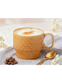 BODHI HOUSE - 500ML Stackable Ceramic Soup & Coffee Mug - Brown