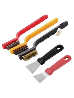 NFI Essentials - Gas Cleaning Brush & Scraper for Stove, Chimney Burner Cleaner
