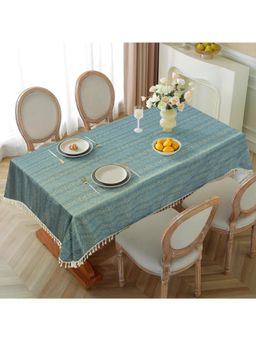 Cortina - Cotton-Linen Waterproof Table Cover for Dining Table – Light Grey (4 Seater)