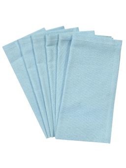 THE HOME TALK - Ultra Soft Everyday Cloth Napkins for Home and Hotel – Powder Blue (Pack of 6) (6 Seater)