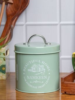 Voncasa - Namkeen Jar with Lid (Green, 1300ml)