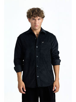 Bonkers Corner - Everyday Black Corduroy Shirt For Men