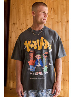 Bonkers Corner - Urban Nomads Oversized T-shirt For Men