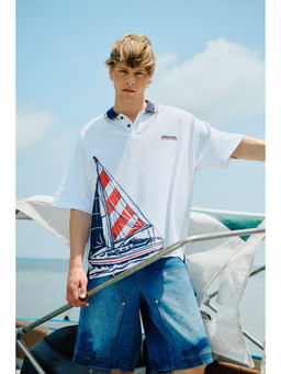 Bonkers Corner - Coastal Regatta Polo T-shirt For Men