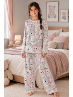 TotzTouch - Printed Full Sleeve Co-Ord Set Pink