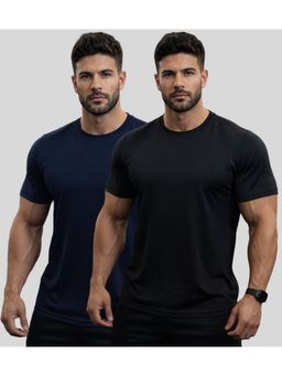 Parcel Yard - Multicolor Men Quick-Dry Polyester Gym T-Shirts