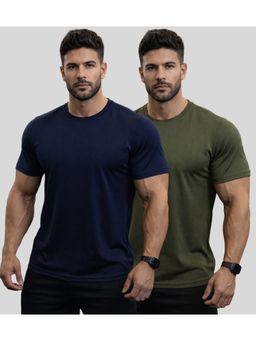Parcel Yard - Men Quick-Dry Polyester Multicolor Gym T-Shirts