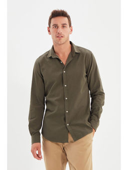 Trendyol - Man Khaki Casual Shirt
