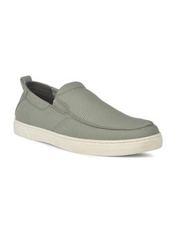 Bata - Men Green Casual Slip-On Loafers