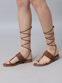 Tao Paris - Sierra Genuine Leather Tan Kolhapuris