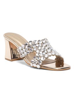 ERIDANI - Women Inara Gold Embellished Heels