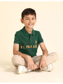 U.S. POLO ASSN. - Boys Brand Solid Cotton Polo T-Shirt