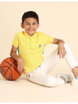 U.S. POLO ASSN. - Boys Brand Embroidered Cotton Polo T-Shirt