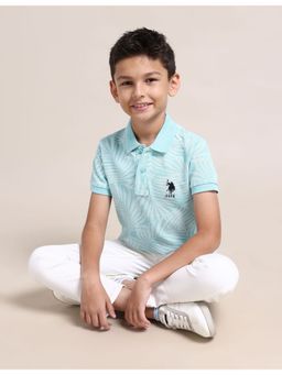U.S. POLO ASSN. - Boys Tropical Print Polo T-Shirt