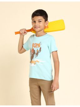 U.S. POLO ASSN. - Boys Graphic Print Cotton T-Shirt